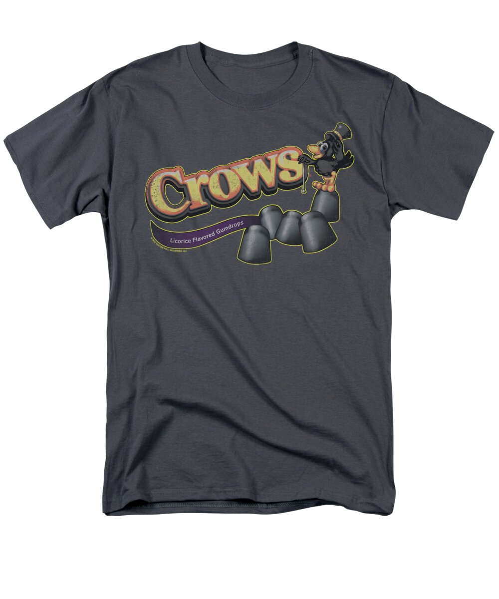 Tootsie Roll Men's T-Shirt (Regular Fit) featuring the digital art Tootise Roll - Crows by Brand A
