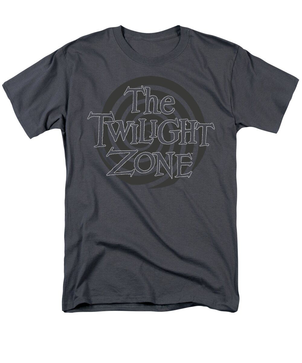  Men's T-Shirt (Regular Fit) featuring the digital art Twilight Zone - Spiral Logo by Brand A