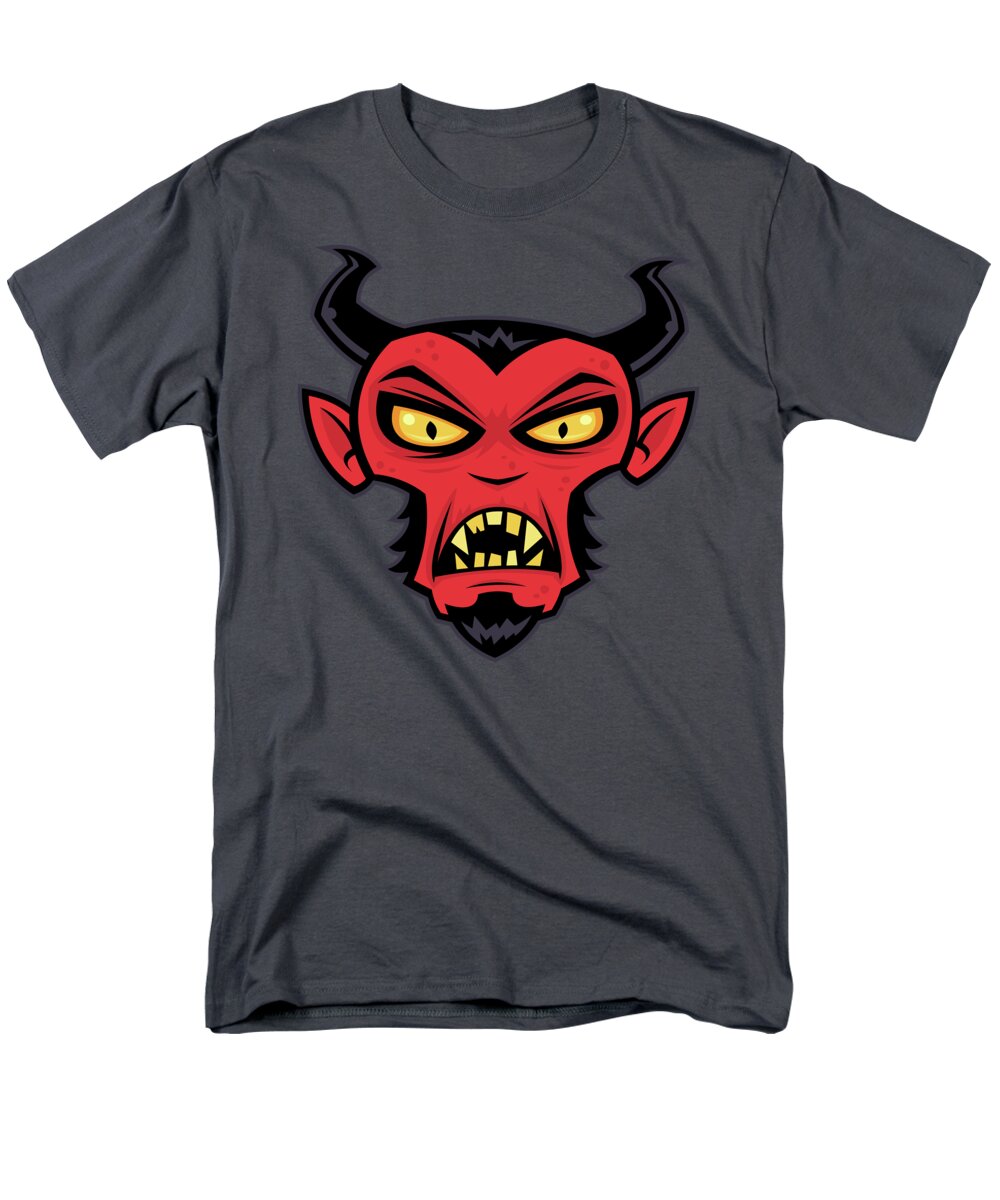 Demon Men's T-Shirt (Regular Fit) featuring the digital art Mad Devil by John Schwegel