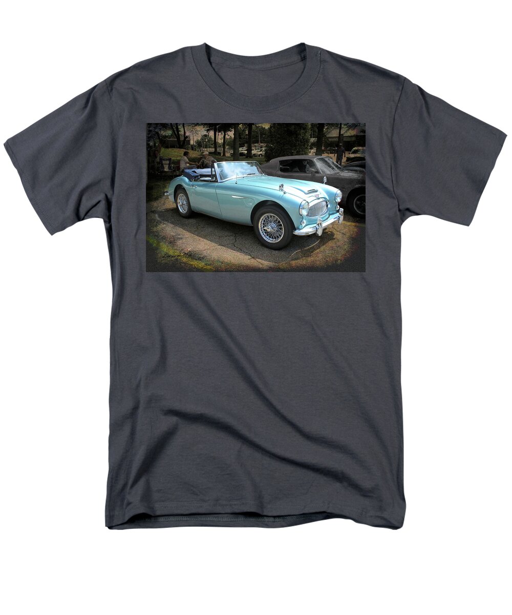Car Men's T-Shirt (Regular Fit) featuring the photograph Austin-Healey 3000 by Bonnie Willis