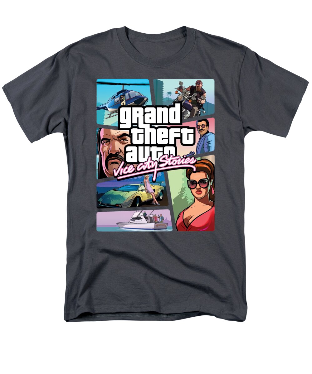 Grand Theft Auto Vice City Stories T-Shirt by Katelyn Smith - Pixels