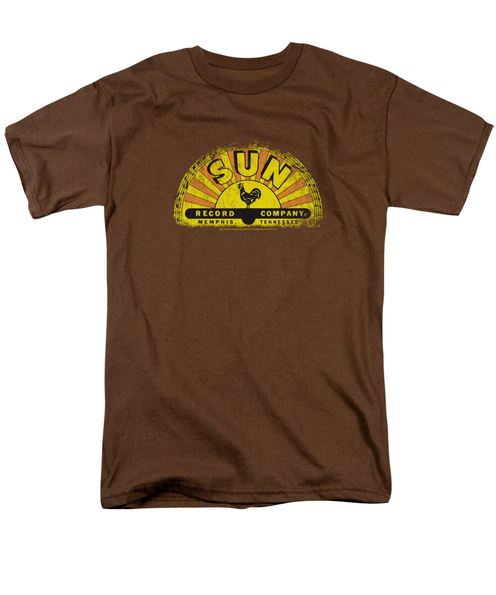 Sun Record Company Men's T-Shirt (Regular Fit) featuring the digital art Sun - Vintage Logo #1 by Brand A