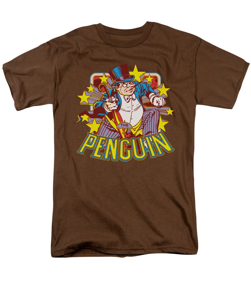 Dc Comics Men's T-Shirt (Regular Fit) featuring the digital art Dc - Penguin Stars by Brand A