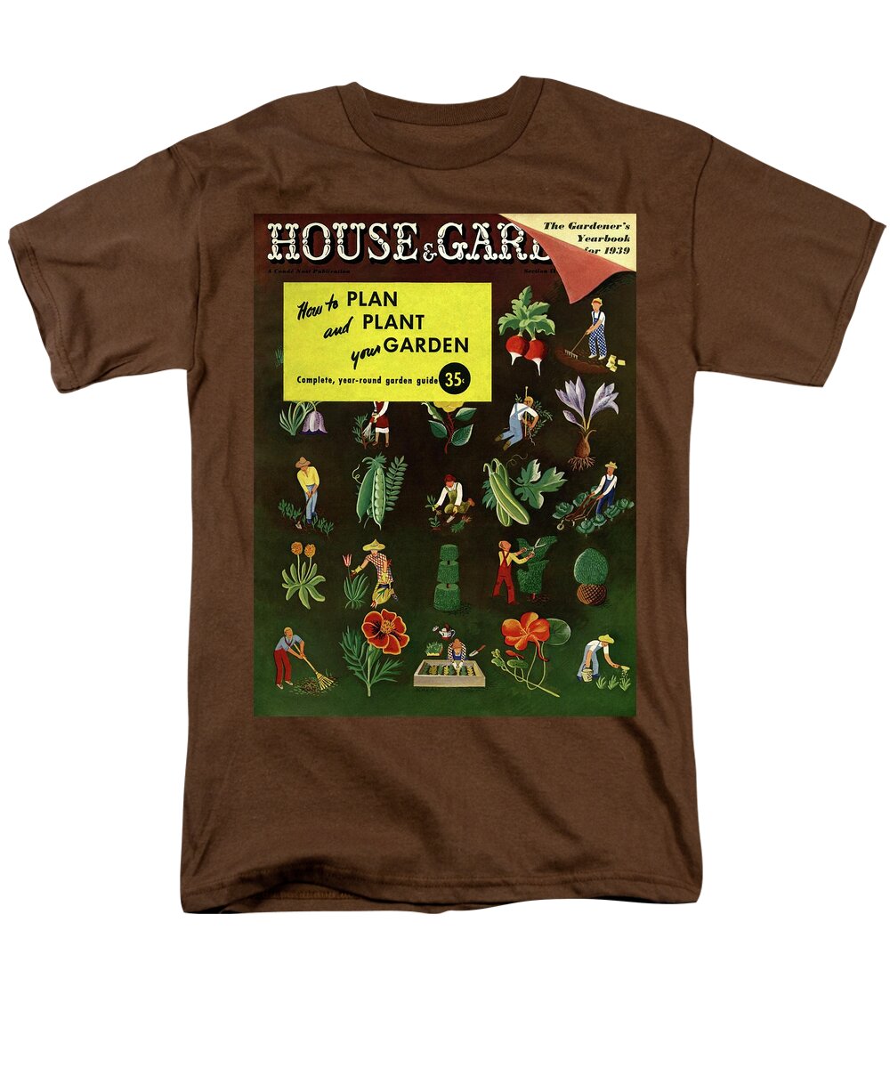 House And Garden Men's T-Shirt (Regular Fit) featuring the photograph House And Garden How To Plan And Plant by Ilonka Karasz