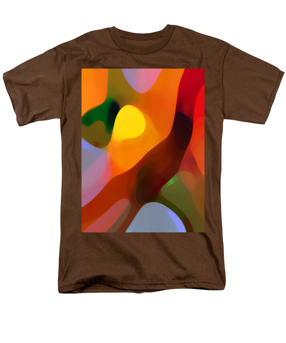Abstract Art Men's T-Shirt (Regular Fit) featuring the painting Paradise Found 2 Tall by Amy Vangsgard