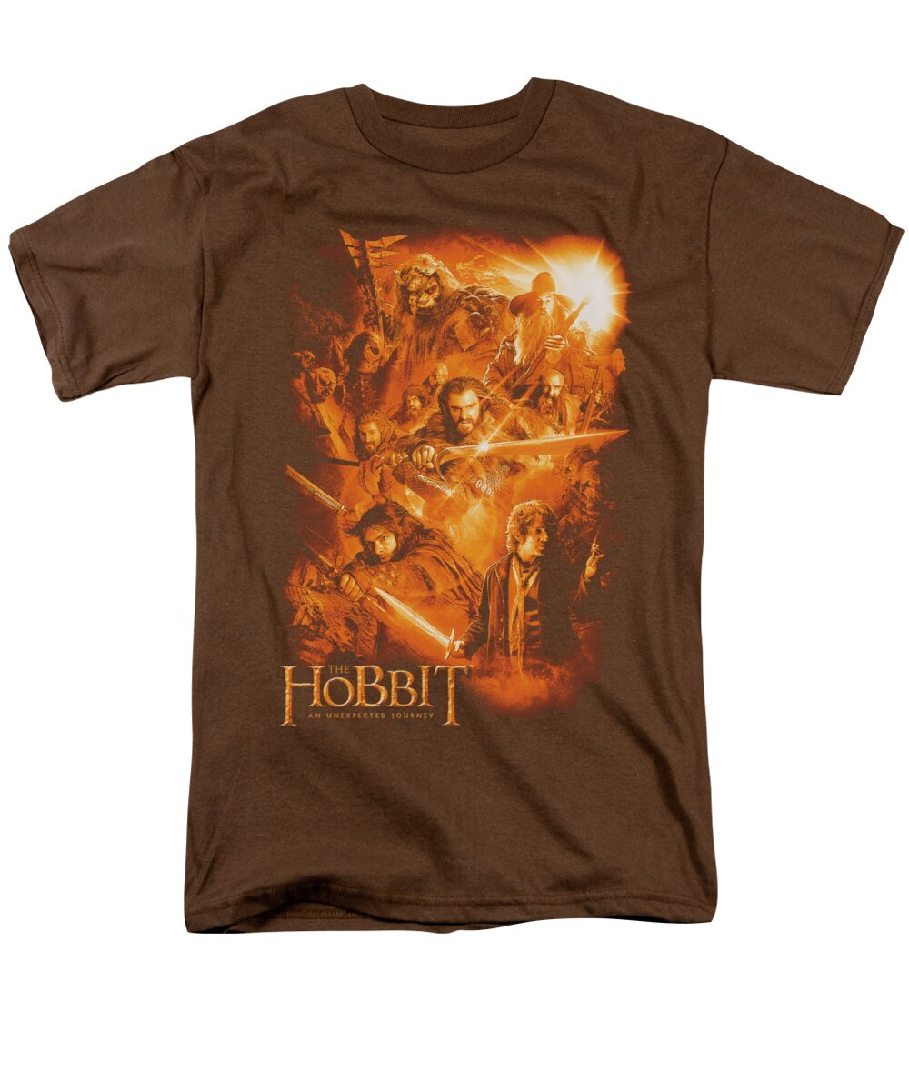 The Hobbit Men's T-Shirt (Regular Fit) featuring the digital art The Hobbit - Epic Adventure by Brand A