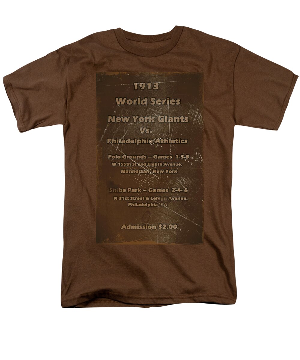 World Series Men's T-Shirt (Regular Fit) featuring the digital art World Series 1913 by David Dehner