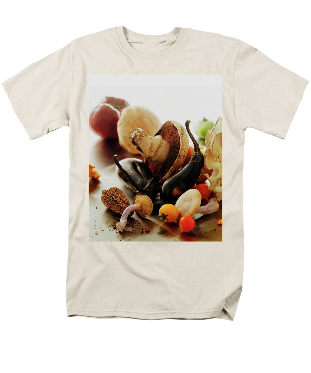 Vegetables Men's T-Shirt (Regular Fit) featuring the photograph A Pile Of Vegetables by Romulo Yanes
