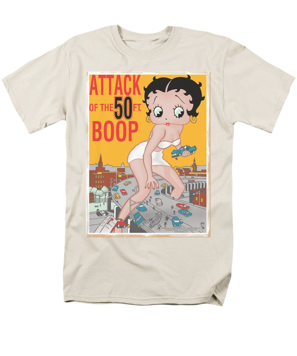 Betty Boop Men's T-Shirt (Regular Fit) featuring the digital art Boop - Attack Of 50ft Boop by Brand A