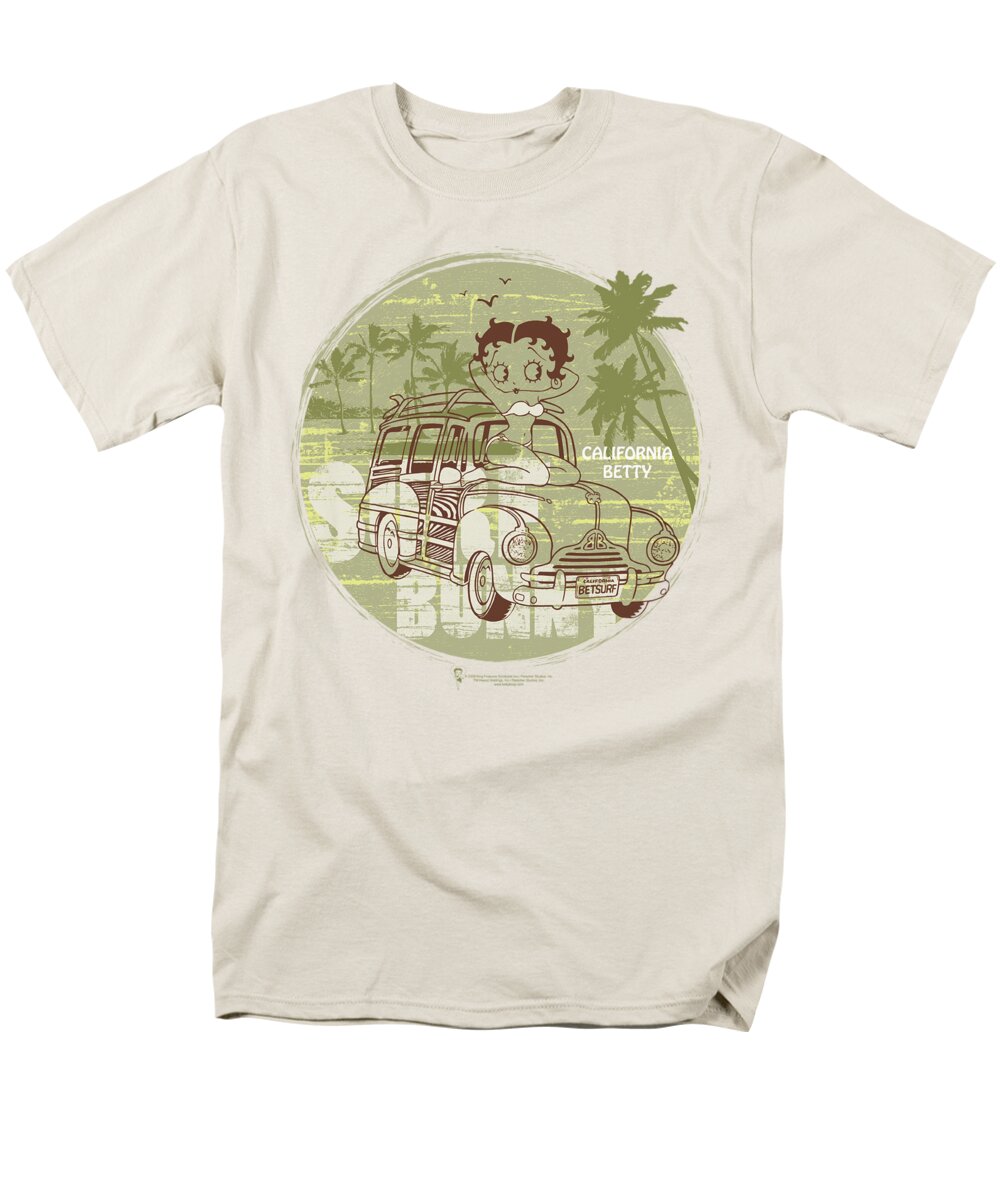 Betty Boop Men's T-Shirt (Regular Fit) featuring the digital art Boop - California by Brand A