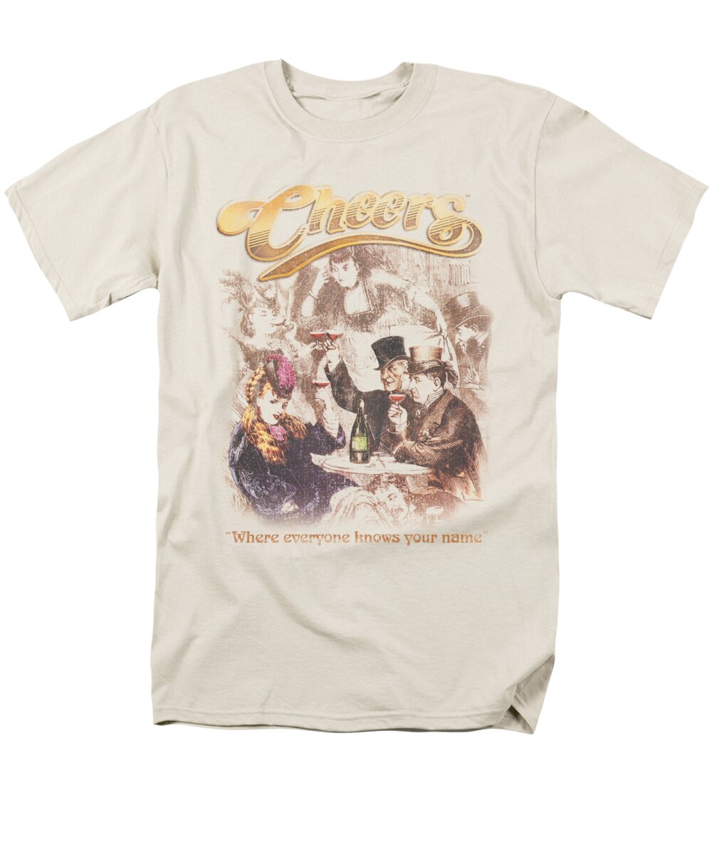 Cheers Men's T-Shirt (Regular Fit) featuring the digital art Cheers - Here Here by Brand A