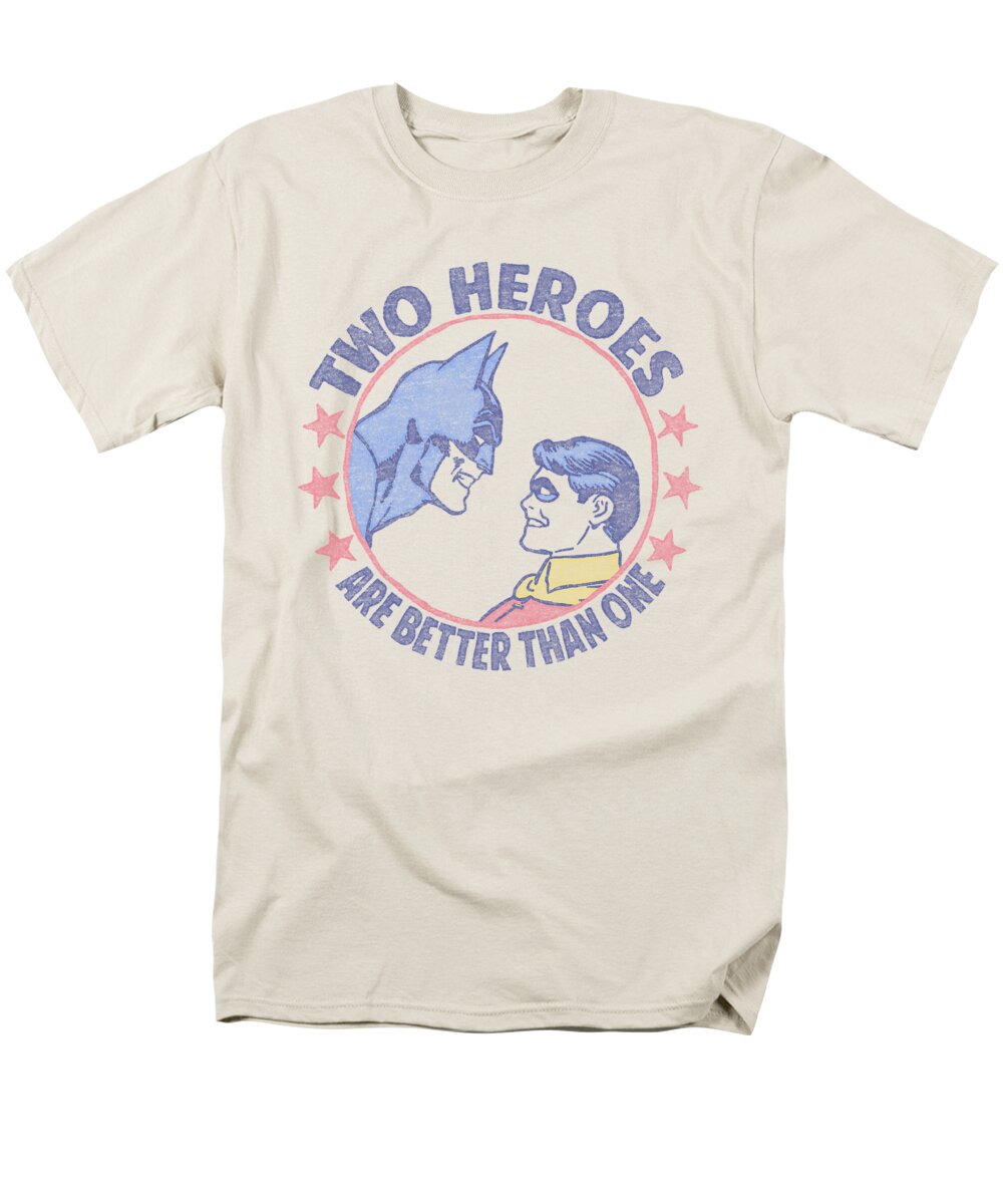 Dc Comics Men's T-Shirt (Regular Fit) featuring the digital art Dc - Two Heroes by Brand A