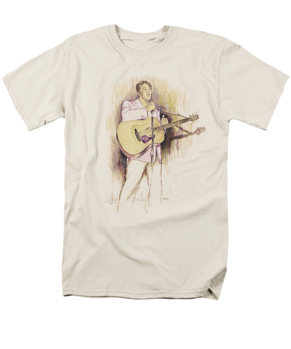  Men's T-Shirt (Regular Fit) featuring the digital art Elvis - I Was The One by Brand A