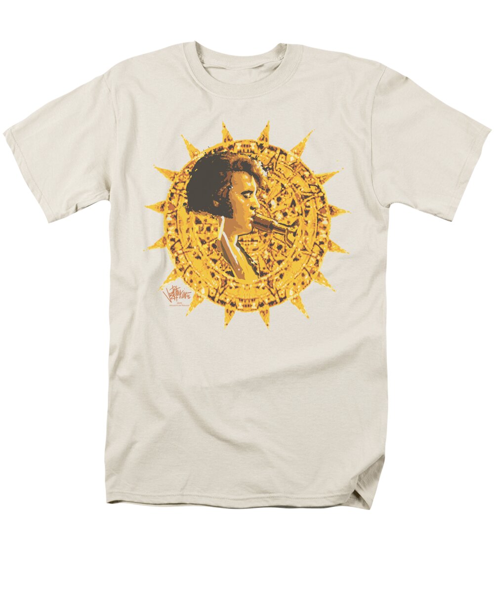 Elvis Men's T-Shirt (Regular Fit) featuring the digital art Elvis - Sundial by Brand A