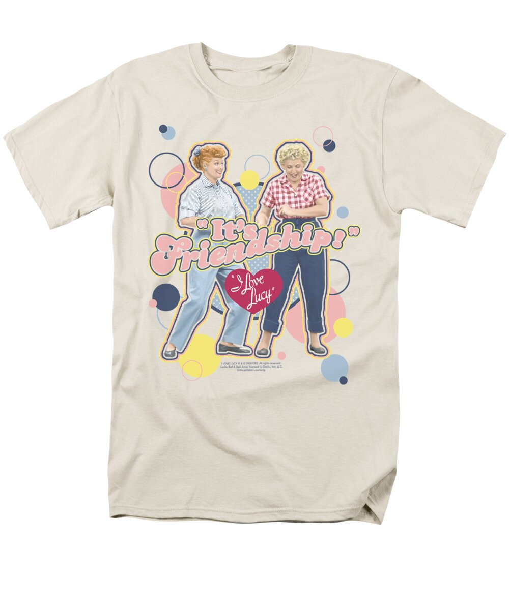 I Love Lucy Men's T-Shirt (Regular Fit) featuring the digital art Lucy - Its Friendship by Brand A