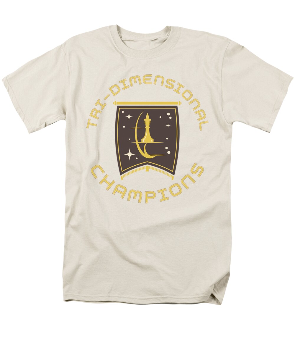 Star Trek Men's T-Shirt (Regular Fit) featuring the digital art Star Trek - Tri Dimensional Champs by Brand A