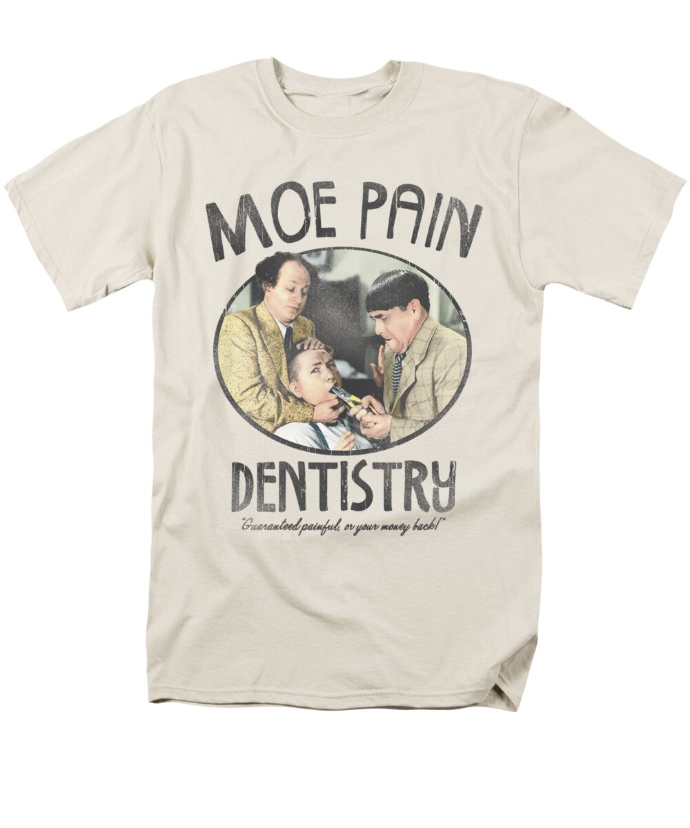 The Three Stooges Men's T-Shirt (Regular Fit) featuring the digital art Three Stooges - Moe Pain by Brand A