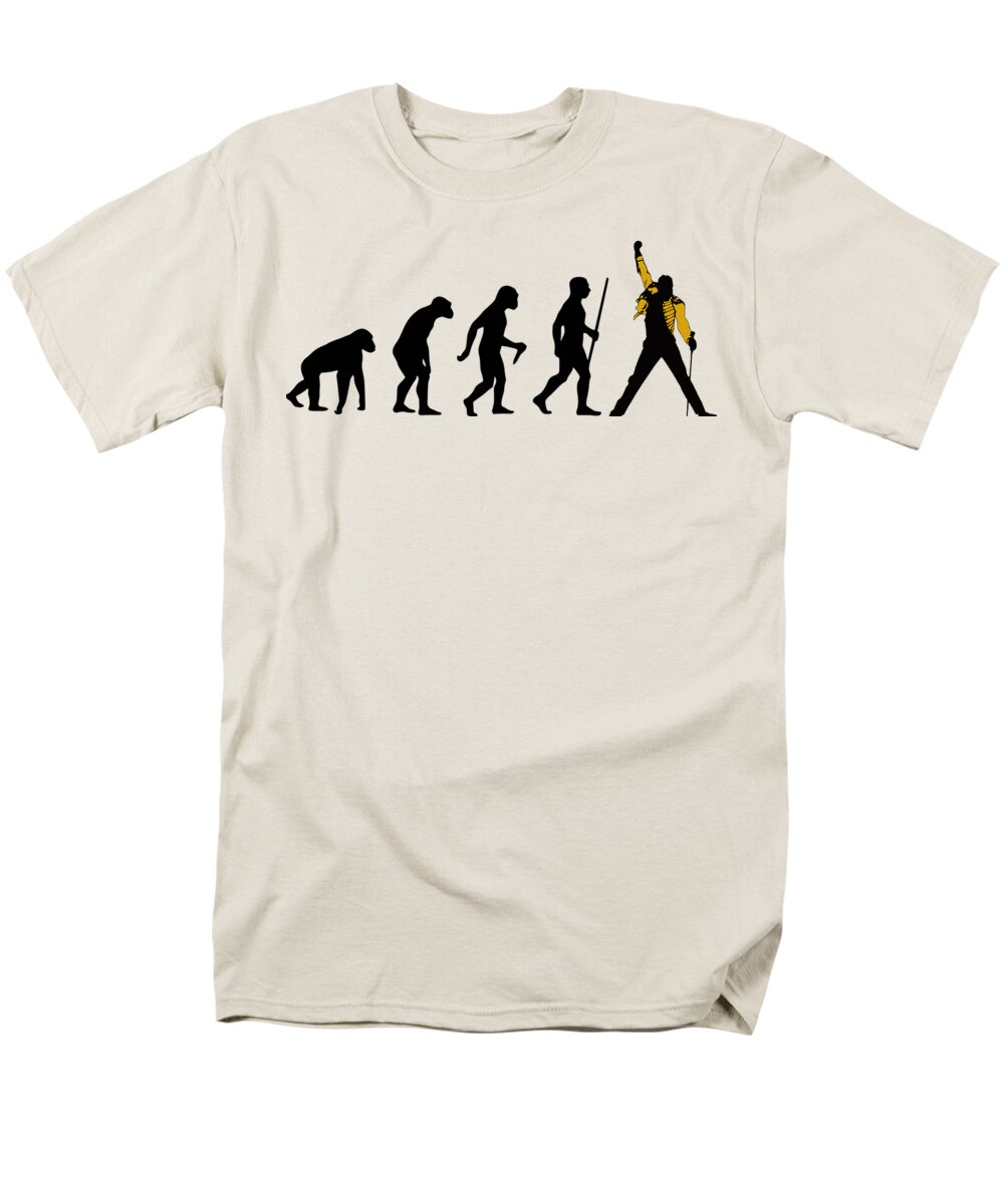 Queen Men's T-Shirt (Regular Fit) featuring the digital art Rock Evolution by Megan Miller