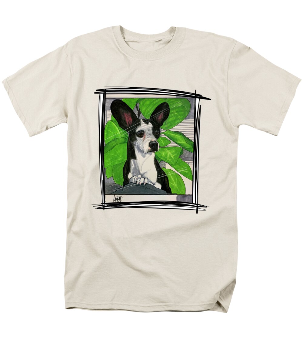 Mason-liddil Men's T-Shirt (Regular Fit) featuring the drawing Mason-Liddil 5281 by Canine Caricatures By John LaFree