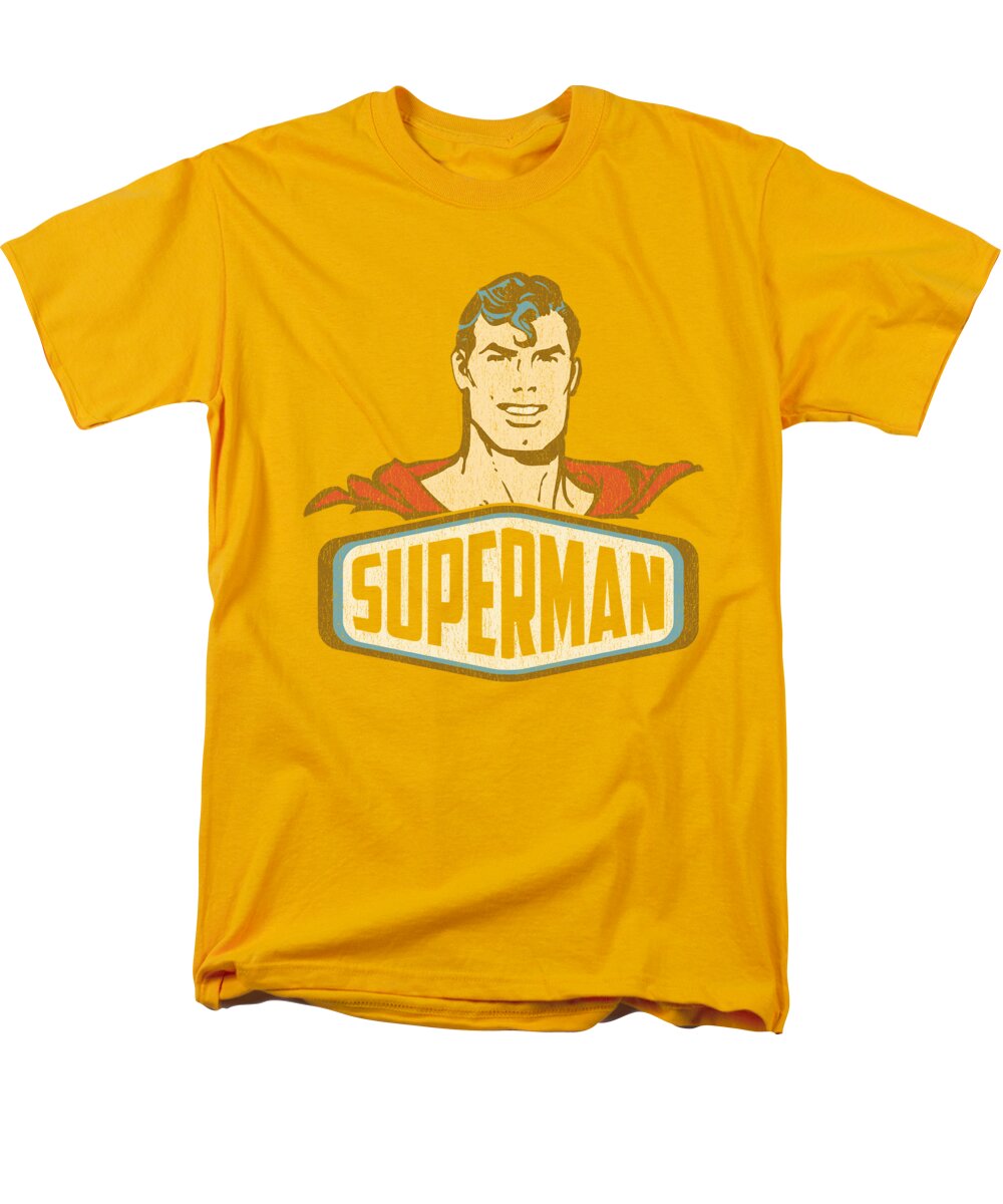 Dc Comics Men's T-Shirt (Regular Fit) featuring the digital art Dco - Superman Sign by Brand A