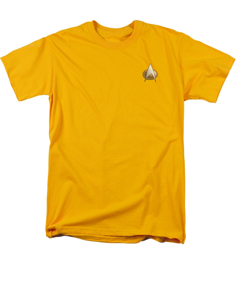 Star Trek Men's T-Shirt (Regular Fit) featuring the digital art Star Trek - Tng Engineering Emblem by Brand A