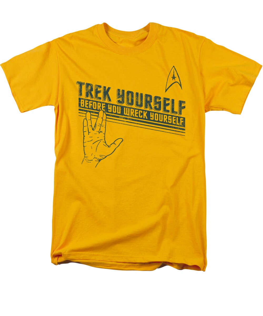 Star Trek Men's T-Shirt (Regular Fit) featuring the digital art Star Trek - Trek Yourself by Brand A