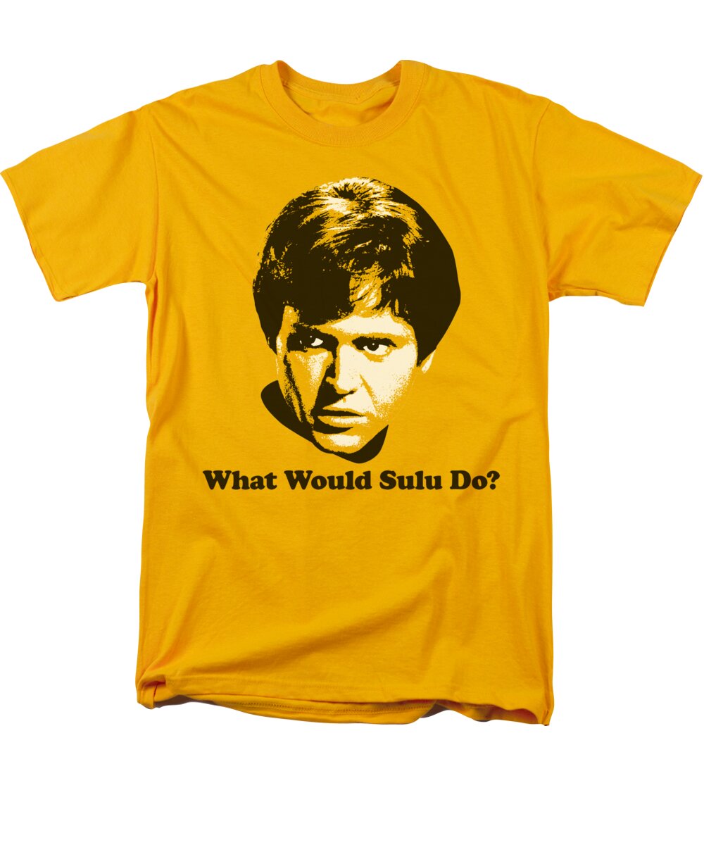 Star Trek Men's T-Shirt (Regular Fit) featuring the digital art Star Trek - What Would Sulu Do by Brand A