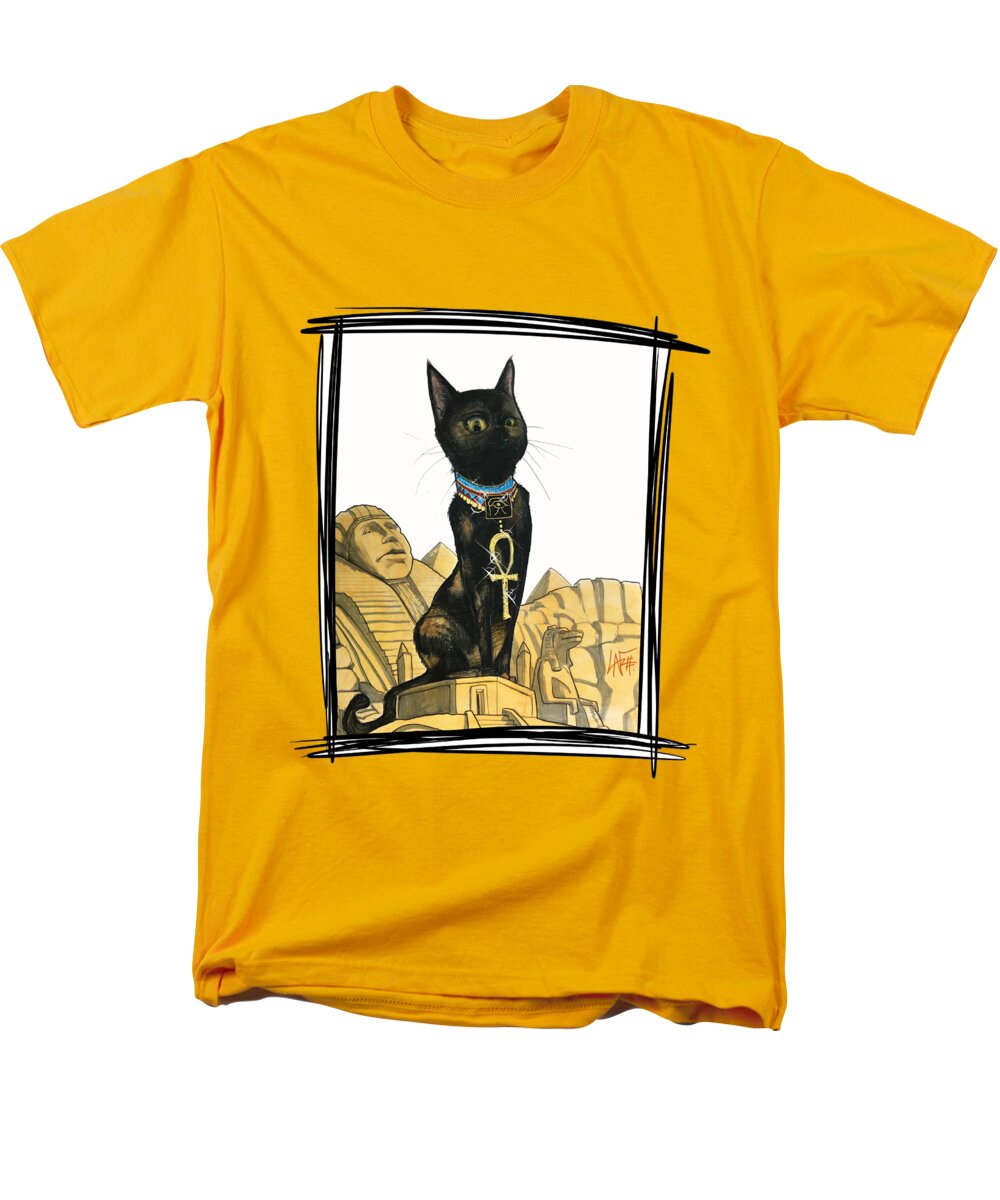 Phibbs Men's T-Shirt (Regular Fit) featuring the drawing Phibbs 5075 by Canine Caricatures By John LaFree