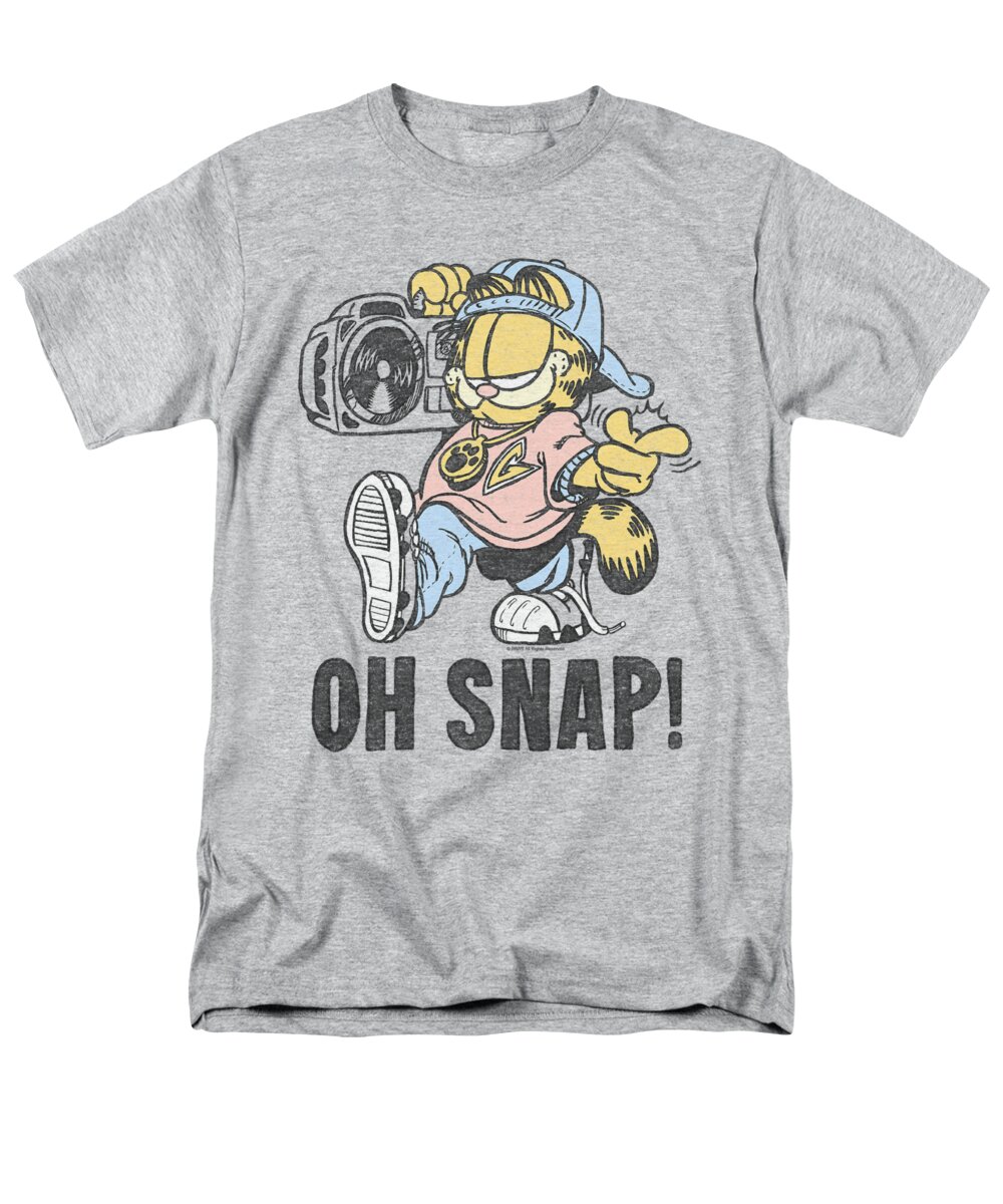 Garfield Men's T-Shirt (Regular Fit) featuring the digital art Garfield - Oh Snap by Brand A