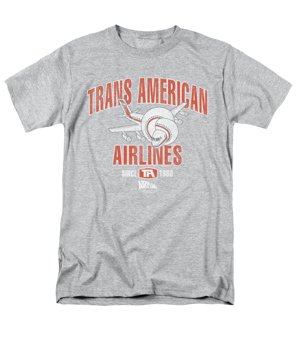  Men's T-Shirt (Regular Fit) featuring the digital art Airplane - Trans American by Brand A