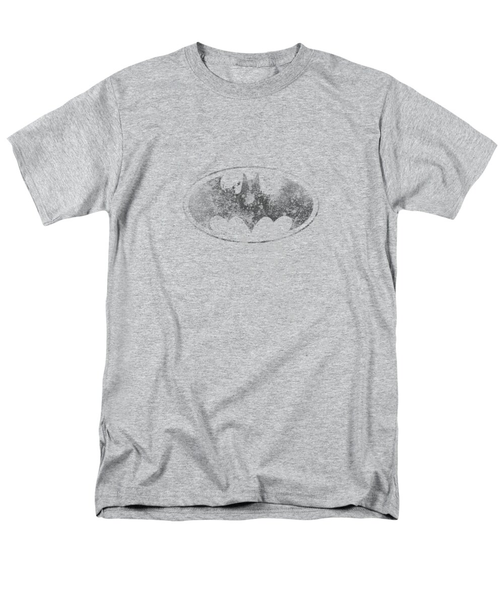 Batman Men's T-Shirt (Regular Fit) featuring the digital art Batman - Burned And Splattered by Brand A