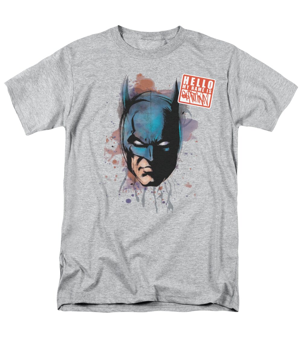 Batman Men's T-Shirt (Regular Fit) featuring the digital art Batman - Hello by Brand A