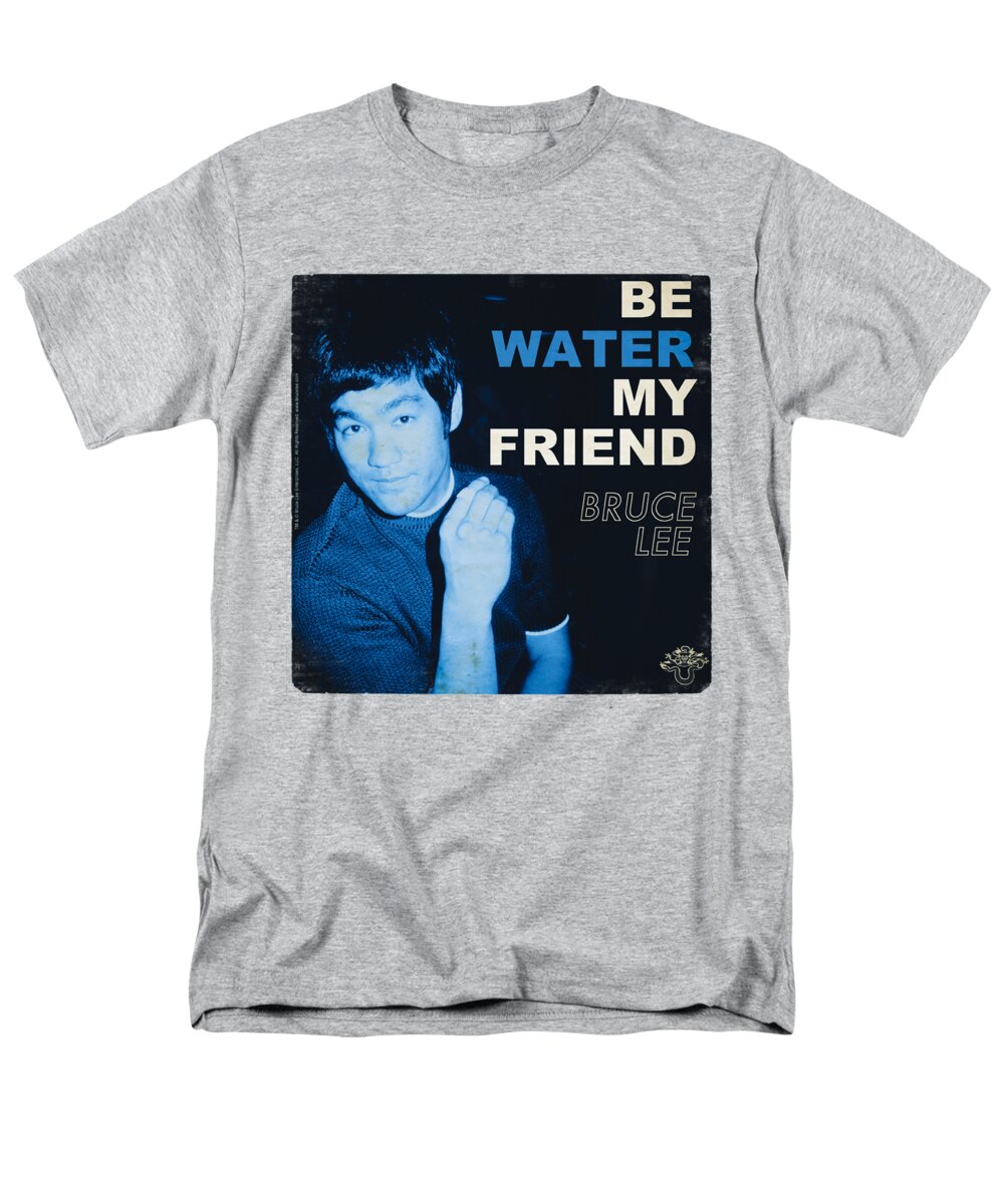  Men's T-Shirt (Regular Fit) featuring the digital art Bruce Lee - Water by Brand A