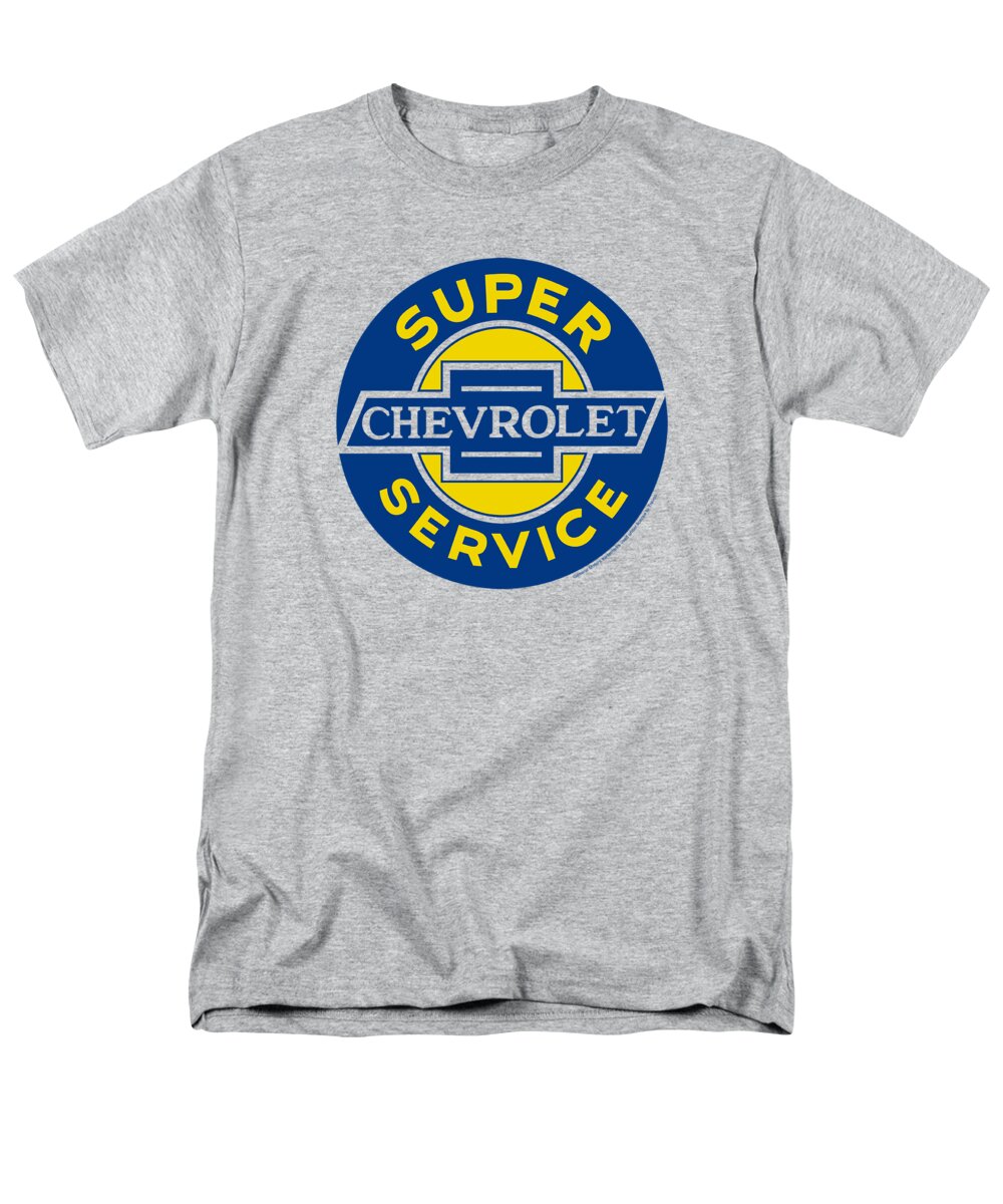  Men's T-Shirt (Regular Fit) featuring the digital art Chevrolet - Chevy Super Service by Brand A