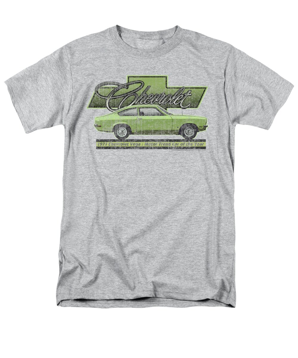  Men's T-Shirt (Regular Fit) featuring the digital art Chevrolet - Vega Car Of The Year 71 by Brand A
