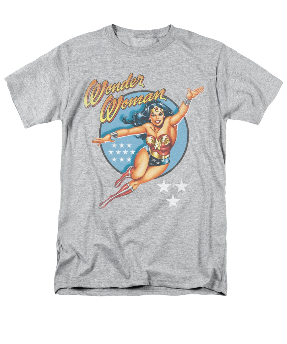  Men's T-Shirt (Regular Fit) featuring the digital art Dco - Wonder Woman Vintage by Brand A