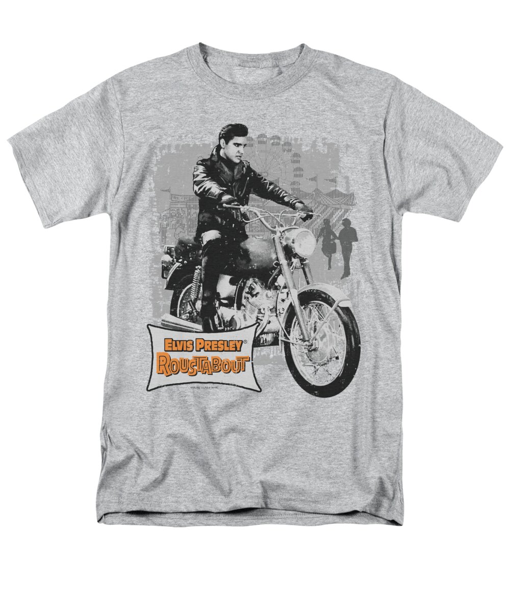 Elvis Men's T-Shirt (Regular Fit) featuring the digital art Elvis - Roustabout Poster by Brand A