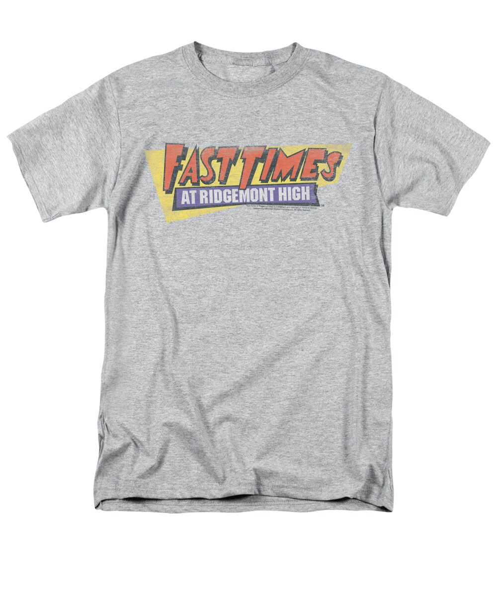 Fast Times At Ridgemont High Men's T-Shirt (Regular Fit) featuring the digital art Fast Times Ridgemont High - Distressed Logo by Brand A