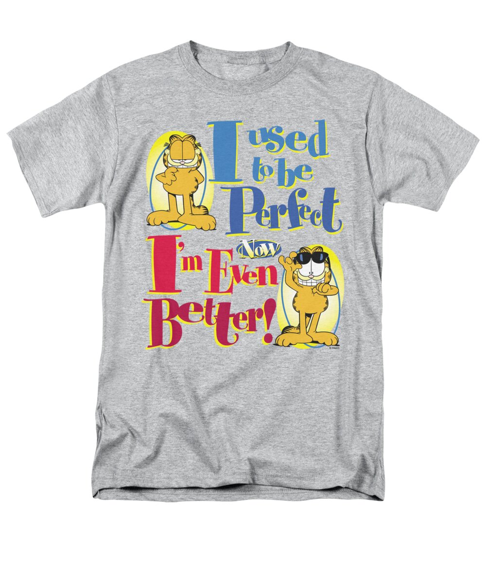 Garfield Men's T-Shirt (Regular Fit) featuring the digital art Garfield - Even Better by Brand A