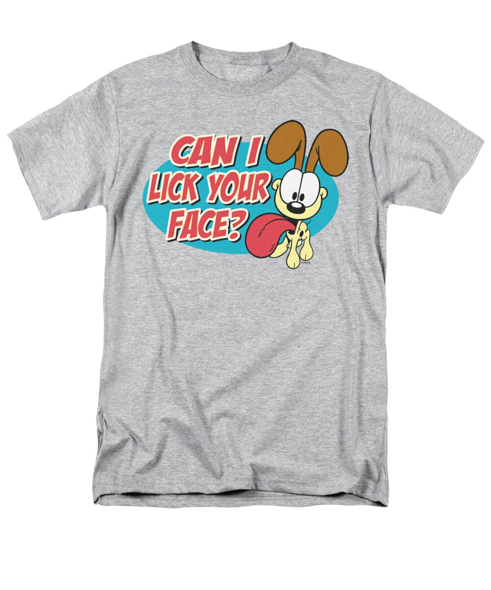 Garfield Men's T-Shirt (Regular Fit) featuring the digital art Garfield - Question by Brand A