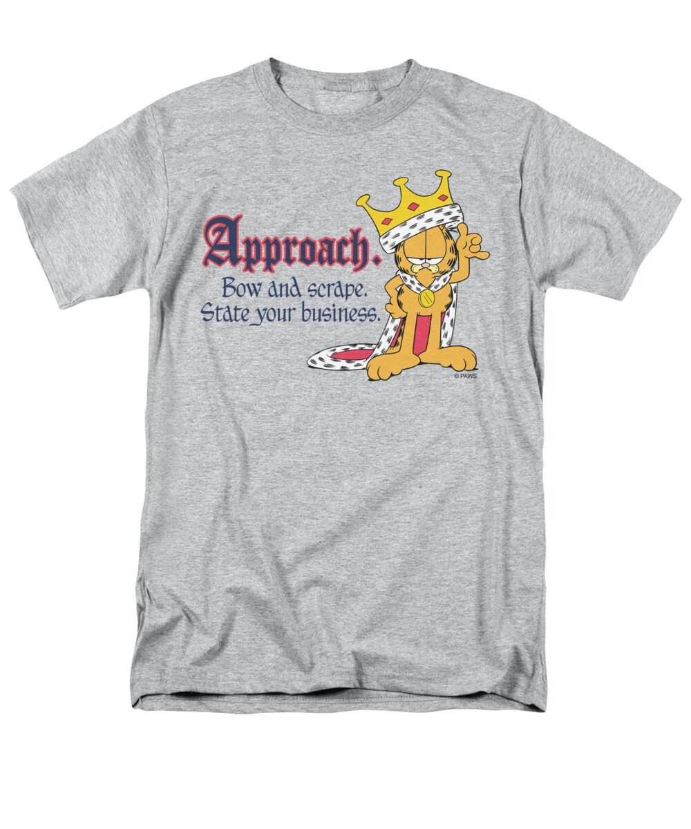 Garfield Men's T-Shirt (Regular Fit) featuring the digital art Garfield - State Your Business by Brand A