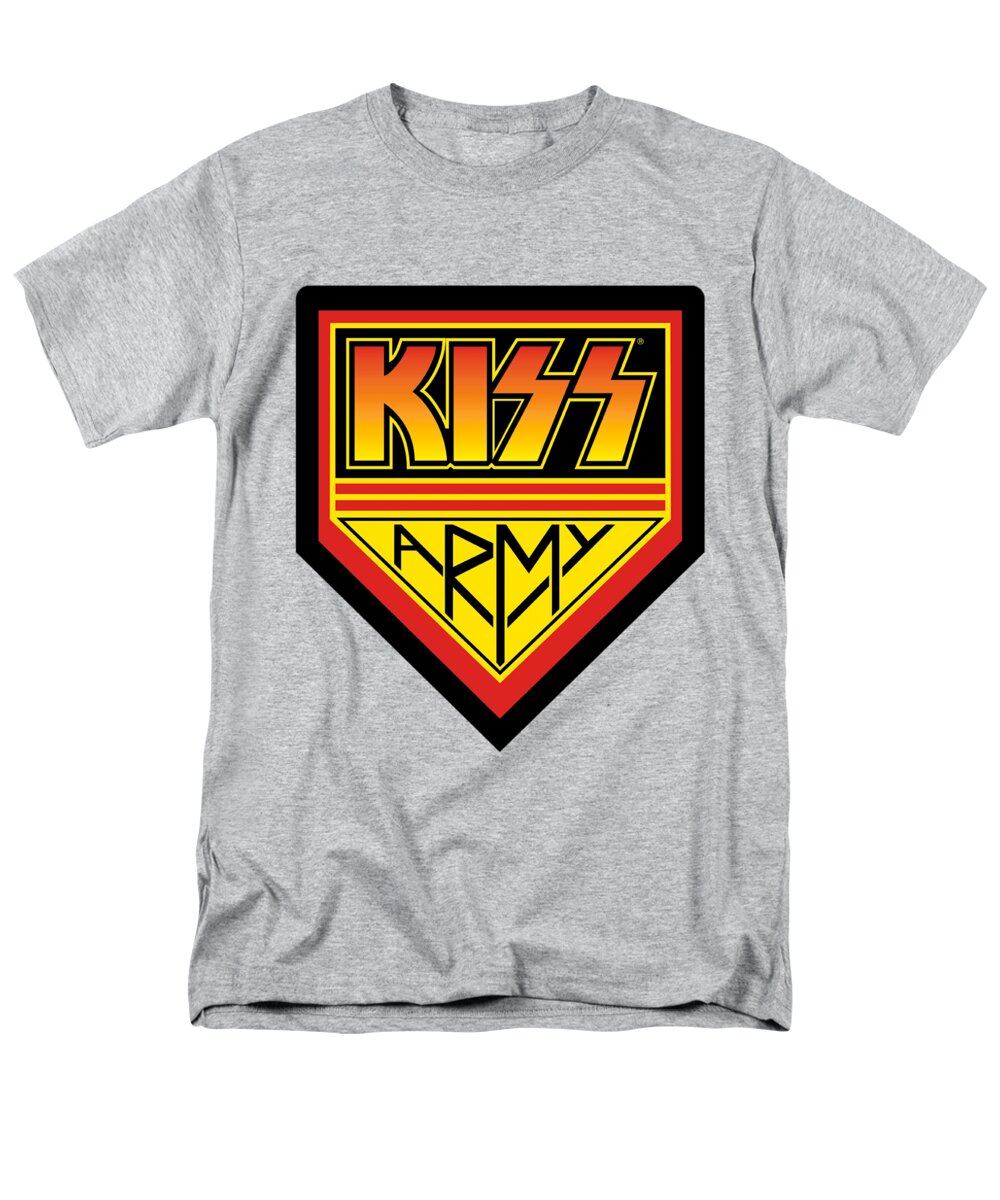 Men's T-Shirt (Regular Fit) featuring the digital art Kiss - Army Logo by Brand A