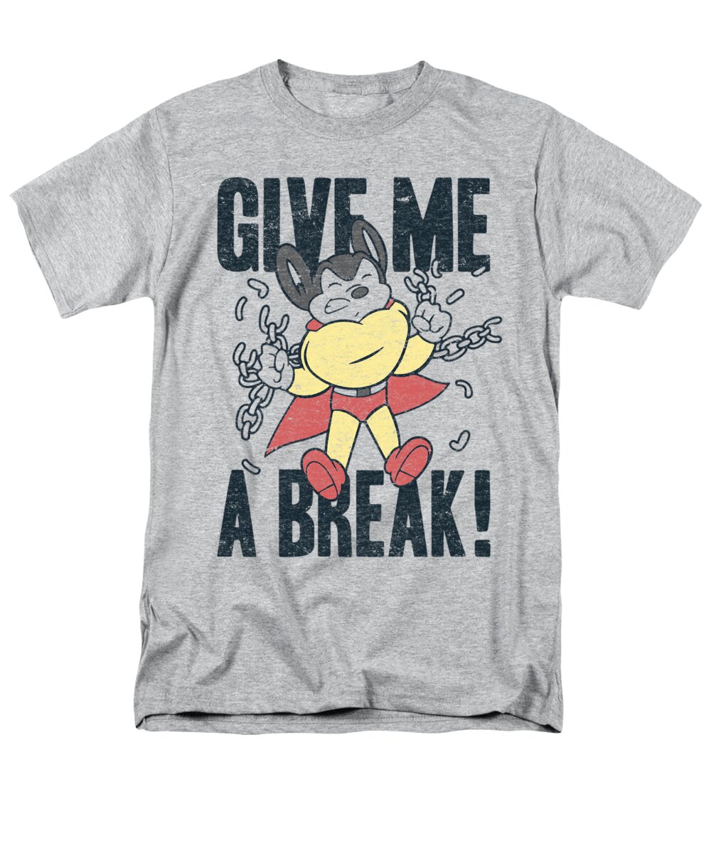  Men's T-Shirt (Regular Fit) featuring the digital art Mighty Mouse - Give Me A Break by Brand A