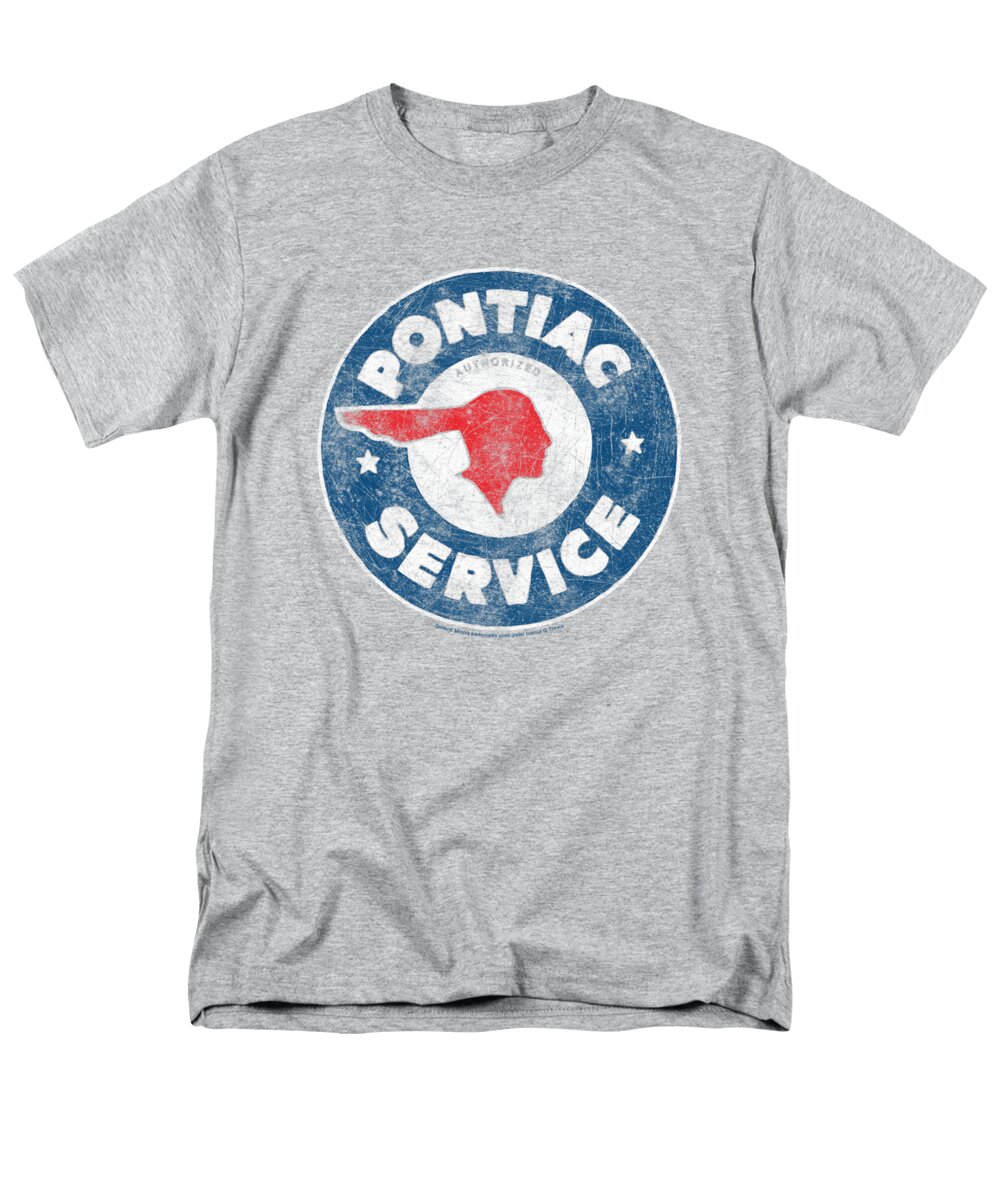 Pontiac Men's T-Shirt (Regular Fit) featuring the digital art Pontiac - Vintage Pontiac Service by Brand A