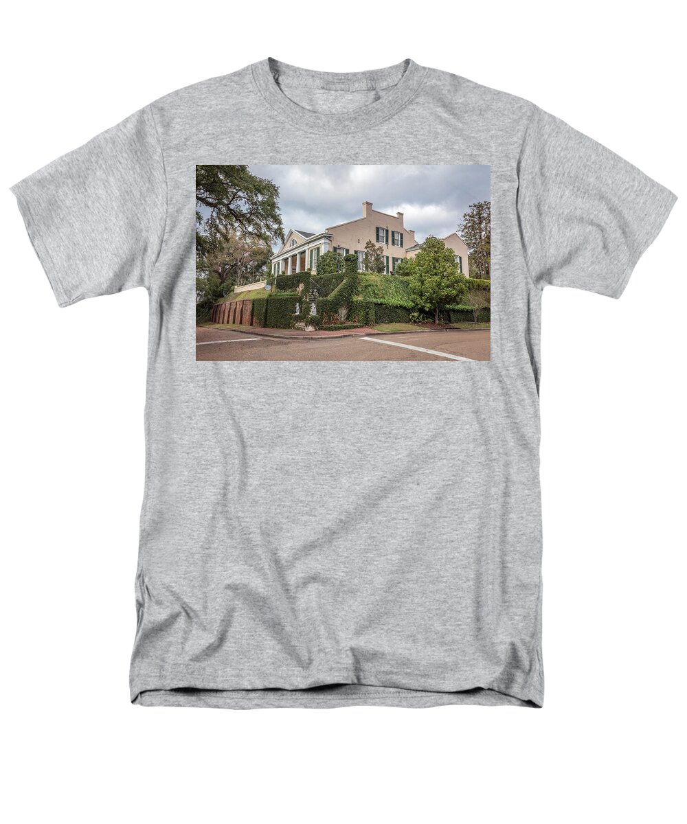 Cherokee Men's T-Shirt (Regular Fit) featuring the photograph Cherokee House Natchez MS by Gregory Daley MPSA
