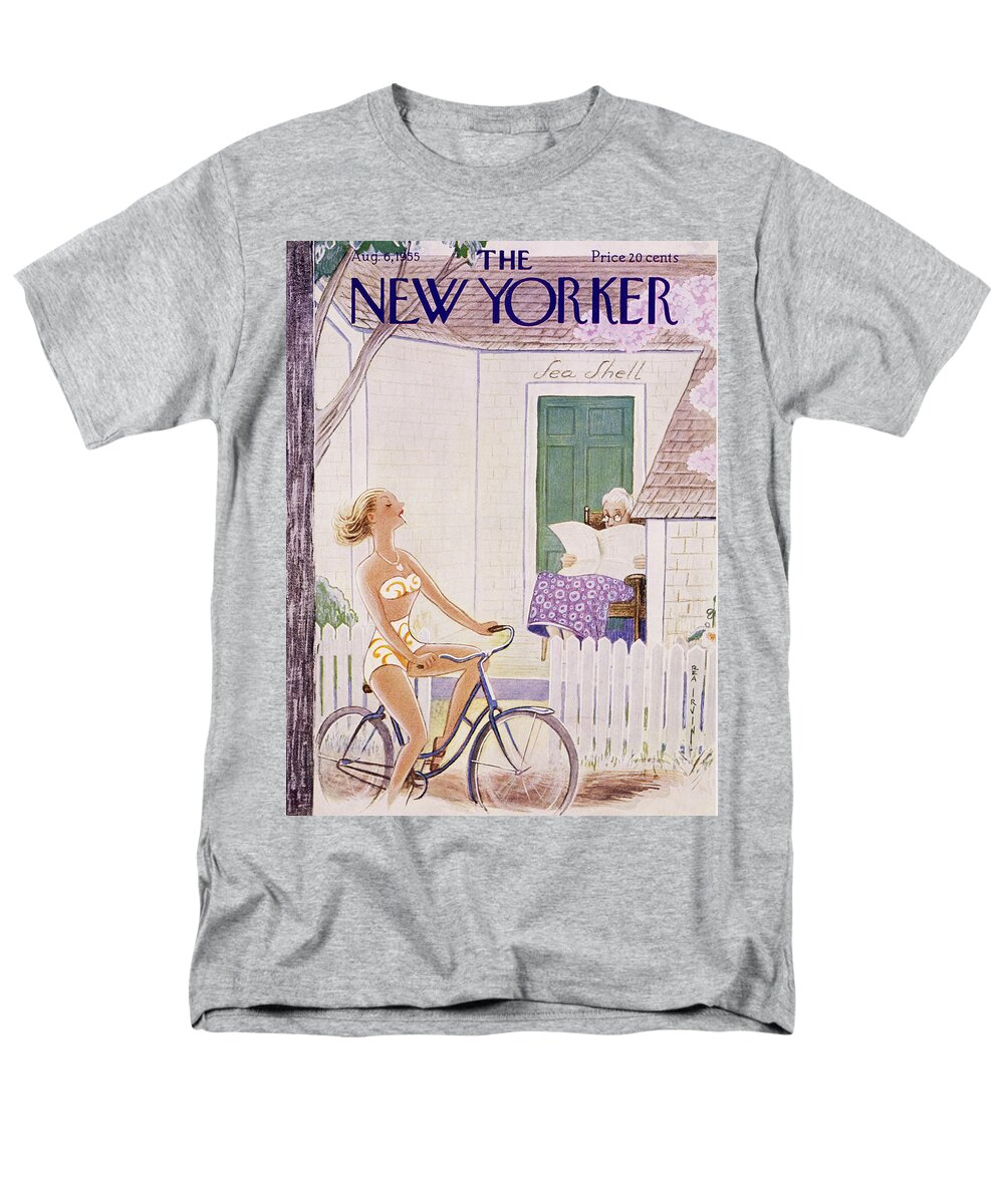 Sexy Men's T-Shirt (Regular Fit) featuring the painting New Yorker August 6 1955 by Rea Irvin