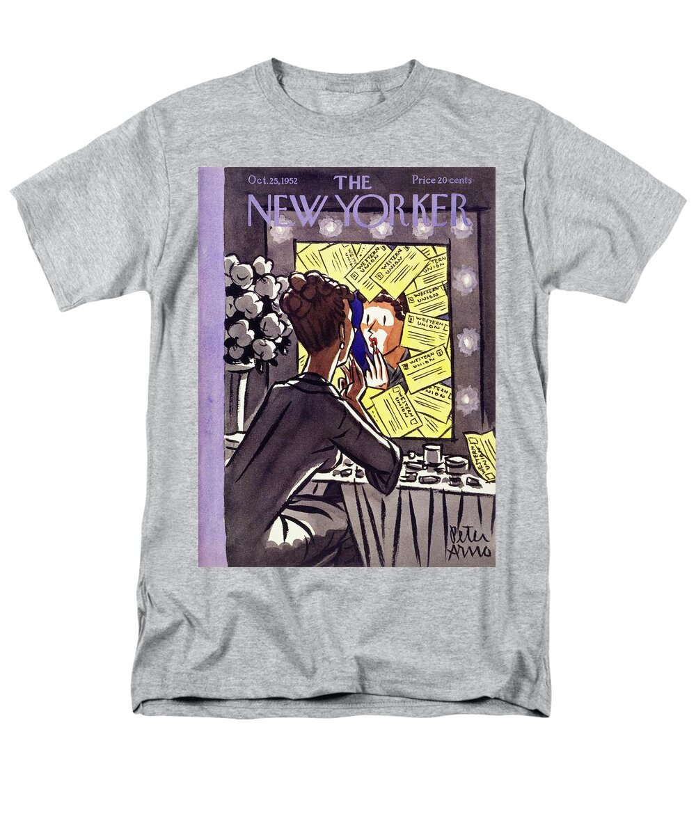 Illustration Men's T-Shirt (Regular Fit) featuring the painting New Yorker October 25 1952 by Peter Arno