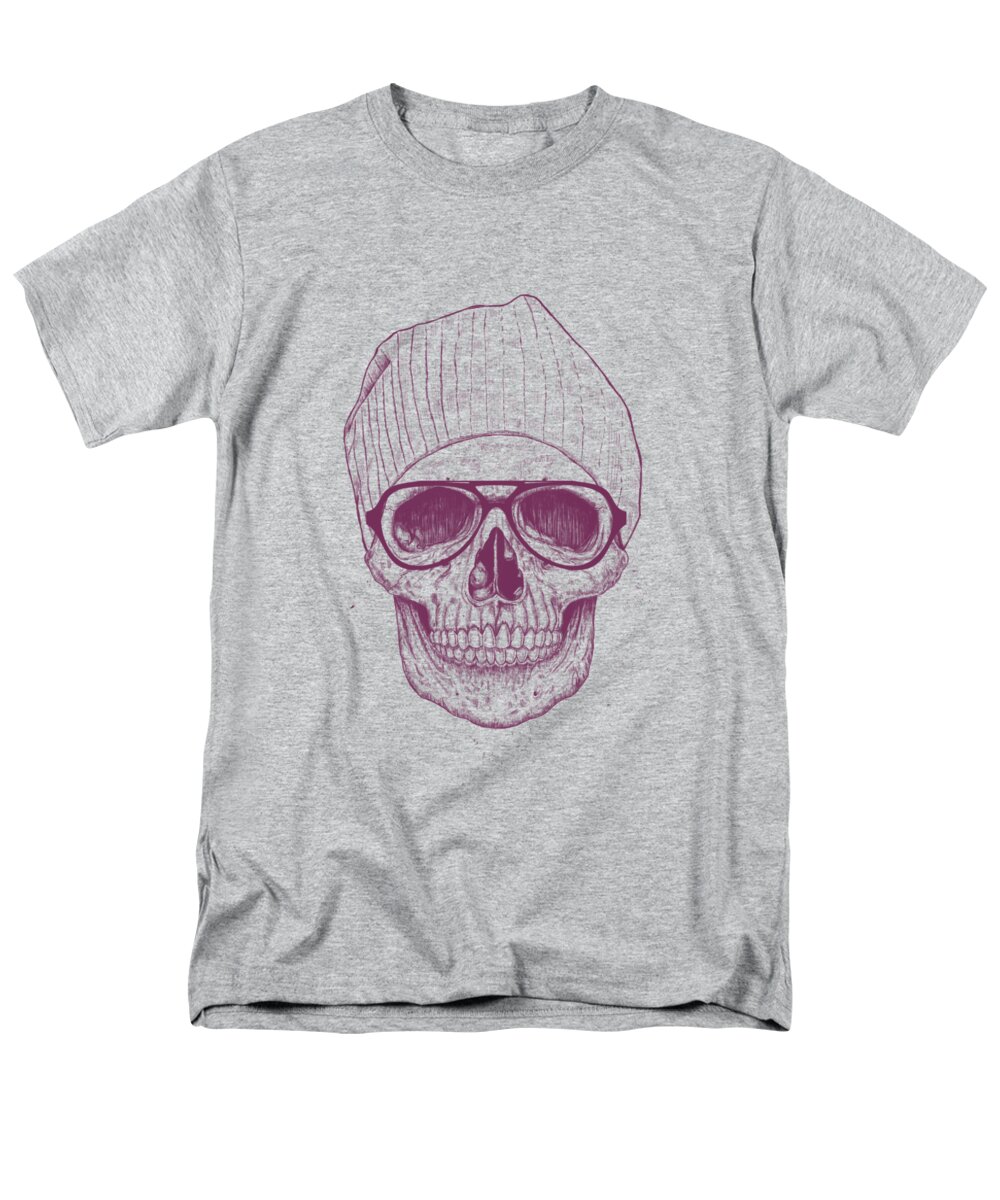 Skull Men's T-Shirt (Regular Fit) featuring the drawing Cool skull by Balazs Solti