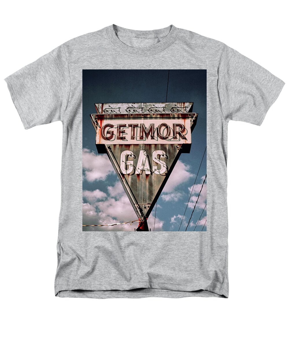 turnering snyde Kabelbane Vintage Gas Station Sign - Getmor Gas T-Shirt by Dusty Maps - Pixels
