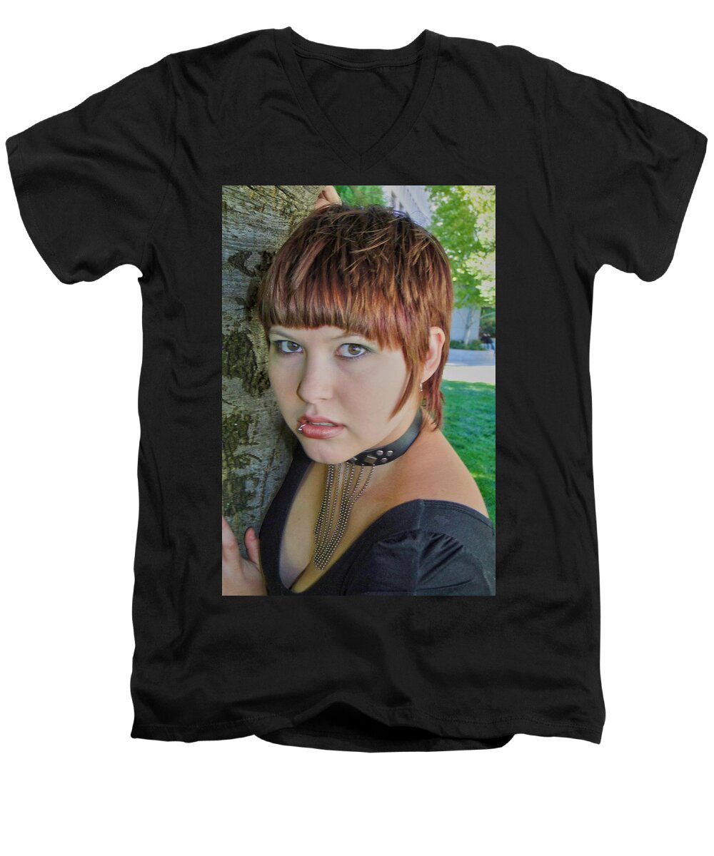 Female Men's V-Neck T-Shirt featuring the photograph All at Once by Nick David